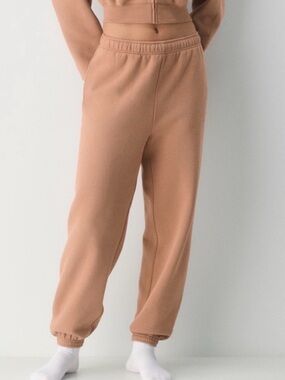 Aritzia Cozy Sweatfleece Mega Jogger - Taupe Brown